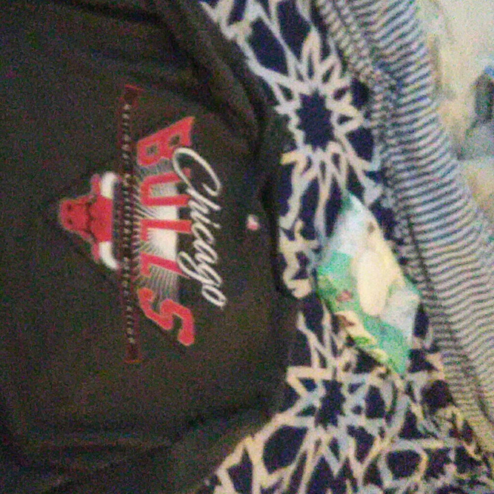 Chicago bulls basketball crop top long sleeve